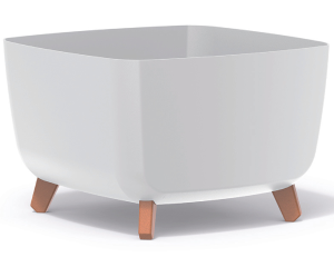 Doniczka kwadratowa 39 cm biała Prosperplast Gracia Square