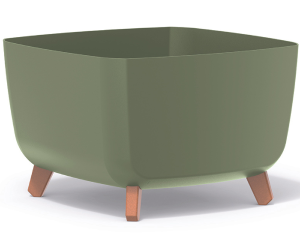 Doniczka kwadratowa 39 cm zielona Prosperplast Gracia Square