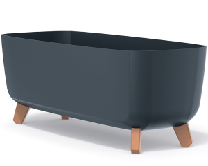 Donica na nóżkach antracyt 58 cm Prosperplast Gracia Case