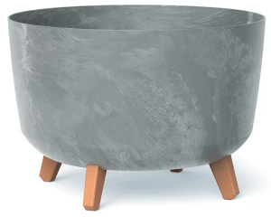 Doniczka okrągła szara 39 cm Prosperplast Gracia Beton Effect