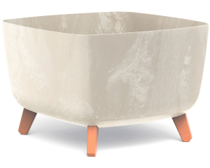 Donica kwadratowa 39 cm kremowa Gracia Square Beton Effect
