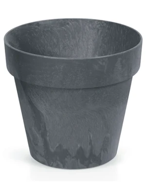 Doniczka okrągła antracyt 3,5 l Cube Beton Effect