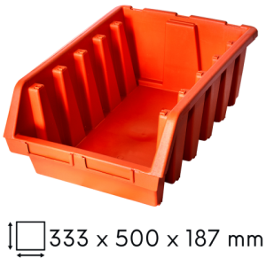 Kuweta warsztatowa XXL 333x500x187mm pomarańcz Ergobox