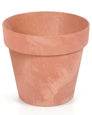 Doniczka okrągła terakota 1,2 l Cube Beton Effect