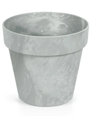 Doniczka okrągła szara 1,2 l Cube Beton Effect