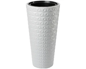 Donica wysoka z wkładem szara 58 cm Form-Plastic Diament Slim