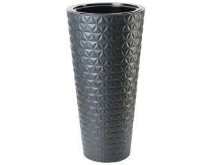 Donica z wkładem antracyt 60 cm Form-Plastic Diament Slim