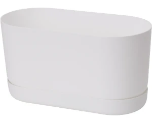 Doniczka podłużna biała 27 cm Form-Plastic Satina