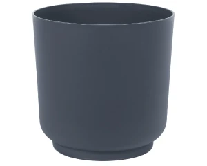 Doniczka okrągła antracyt 17 cm Form-Plastic Satina Eco