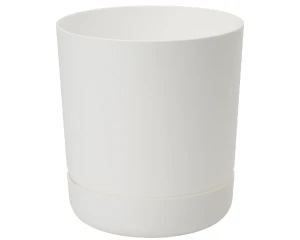 Doniczka z podstawką biała 25 cm Form-Plastic Satina