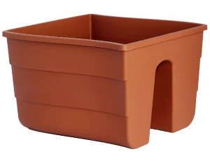 Doniczka na balkon 29,5 cm terakota Fala Railing