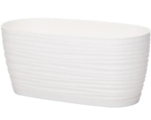 Doniczka okrągła biała 26,7 cm Form-Plastic Sahara Petit