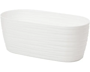 Doniczka podłużna biała 31,5 cm Form-Plastic Sahara Petit