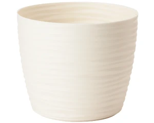 Doniczka okrągła kremowa 6 l Form-Plastic Sahara Round