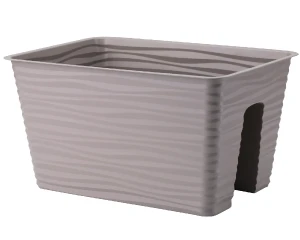 Doniczka na balkon 39 cm beżowa Form-Plastic Sahara Railing