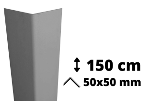 Wyprzedaż: Narożnik kątownik PVC AcroMat 150 cm 50x50 mm