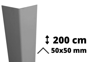 Wyprzedaż: Narożnik kątownik PVC AcroMat 200 cm 50x50 mm