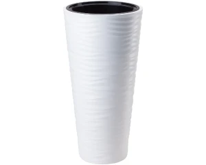 Donica wysoka biała 29,5 cm Form-Plastic Sahara Dunes Slim