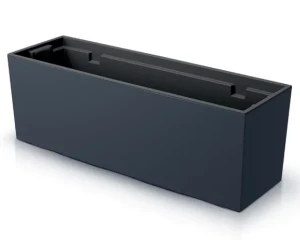 Donica długa z wkładem 58 cm antracyt Prosperplast Urbi Case
