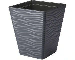 Donica kwadratowa antracyt 44 cm Form-Plastic Sahara Dunes