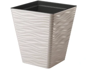 Doniczka kwadratowa szara 34 cm Form-Plastic Sahara Dunes