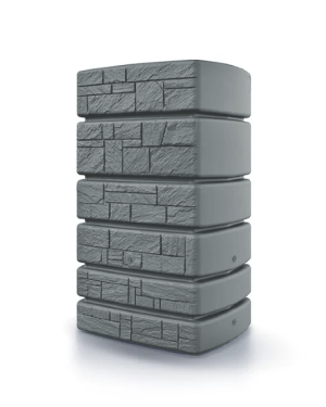 Zbiornik na deszczówkę 500L Prosperplast Tower Stone szary