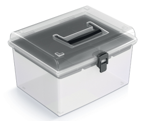 Organizer do przechowywania z tacką 24,5 x 21,4 x 15,8 cm