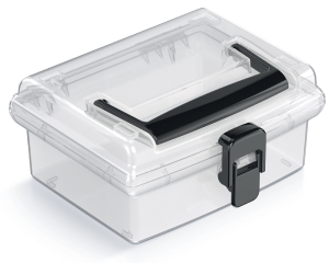 Organizer przezroczysty z uchwytem 14,8 x 13,5 x 7 cm