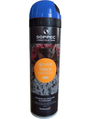 Spray geodezyjny fluorescencyjny Track Marker 500ml niebieski Soppec