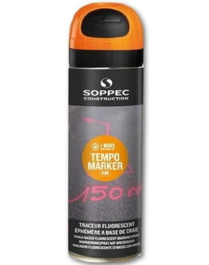 Spray fluorescencyjny Tempo Marker 500 ml tymczasowy pomarańcz Soppec