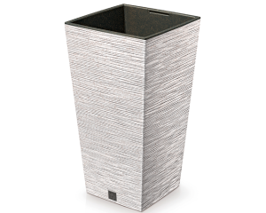Donica wysoka Prosperplast z wkładem 19 l Furu Square Eco Wood