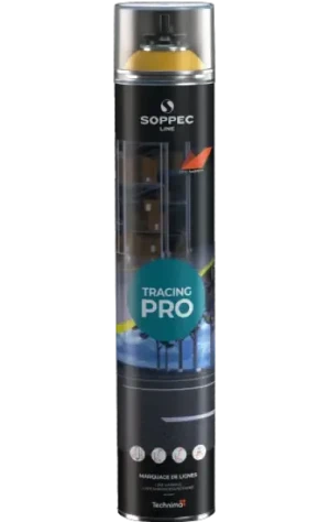 Farba spray do malowania linii TRACING PRO 750ml żółty Soppec