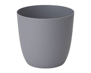 Doniczka okrągła 14,8 cm szara Form-Plastic Turo