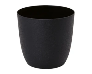 Doniczka okrągła 14,8 cm czarna Form-Plastic Turo