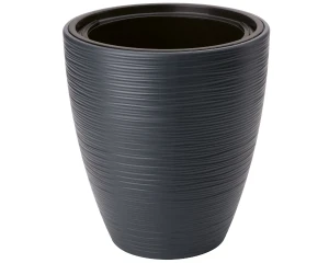 Donica okrągła 29 cm Gobi antracytowa Form-Plastic