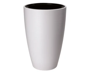Doniczka wysoka 48 cm Gobi Slim biała Form-Plastic