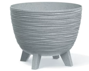 Doniczka na nóżkach 24 cm szara Prosperplast Furu