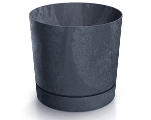 Doniczka z podstawką 8 l antracyt Tubo Beton Effect