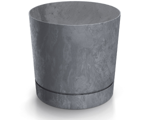 Donica z podstawką 14,5 l marengo Tubo Beton Effect