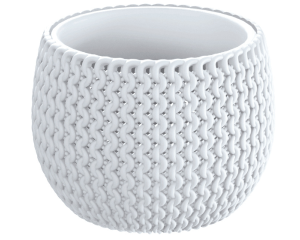 Doniczka z wkładem 18 cm biała Prosperplast Splofy Bowl