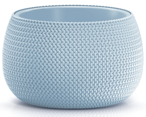 Doniczka z wkładem 37 cm niebieska Splofy Bowl Prosperplast