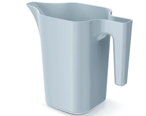 Konewka do podlewania domowa ogrodowa 1,8 litra szara jasna Jug