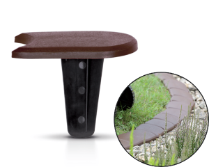 Palisada ogrodowa brązowa płaska 3,8 mb IPAK1
