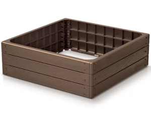 Rabata ogrodowa kwadrat 75 cm brązowa Base Woody