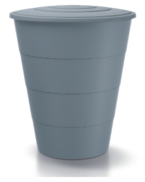 Zbiornik na deszczówkę 210 l szary Smooth