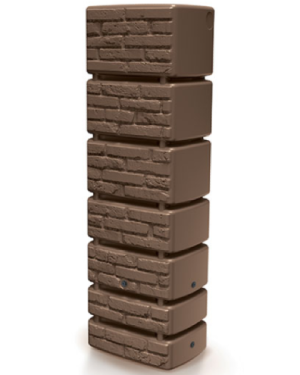 Zbiornik na deszczówkę Prosperplast Tower Brick 350L brązowy