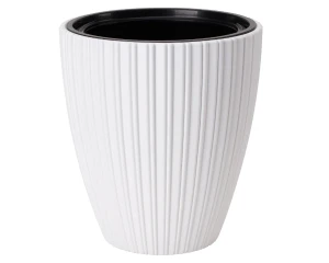 Donica okrągła biała 29 cm Mika