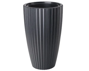 Doniczka wysoka czarna 48 cm Mika Slim