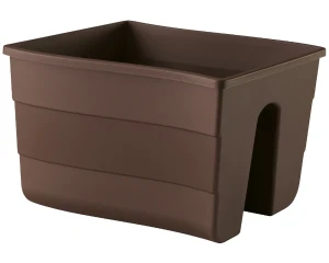 Doniczka balkonowa 29,5 cm brązowa Fala Railing