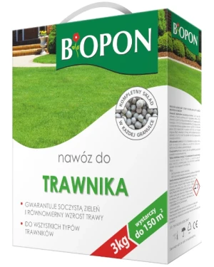 Nawóz do trawnika granulowany 3 kg BOPON